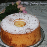 Lemon Glow Chiffon Cake served in a plate