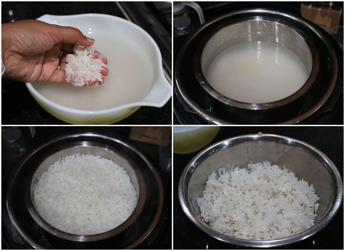 Process shot to cook rice