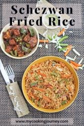schezwan fried rice image with text