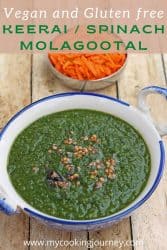 spinach kootu / molagootal