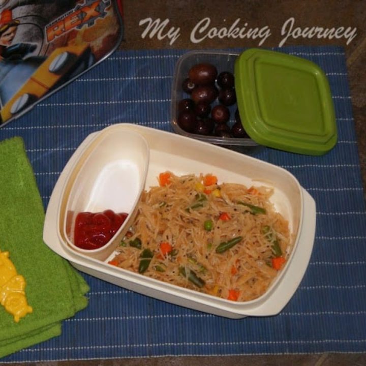 Semiya Upma in a lunch box - Featured Image