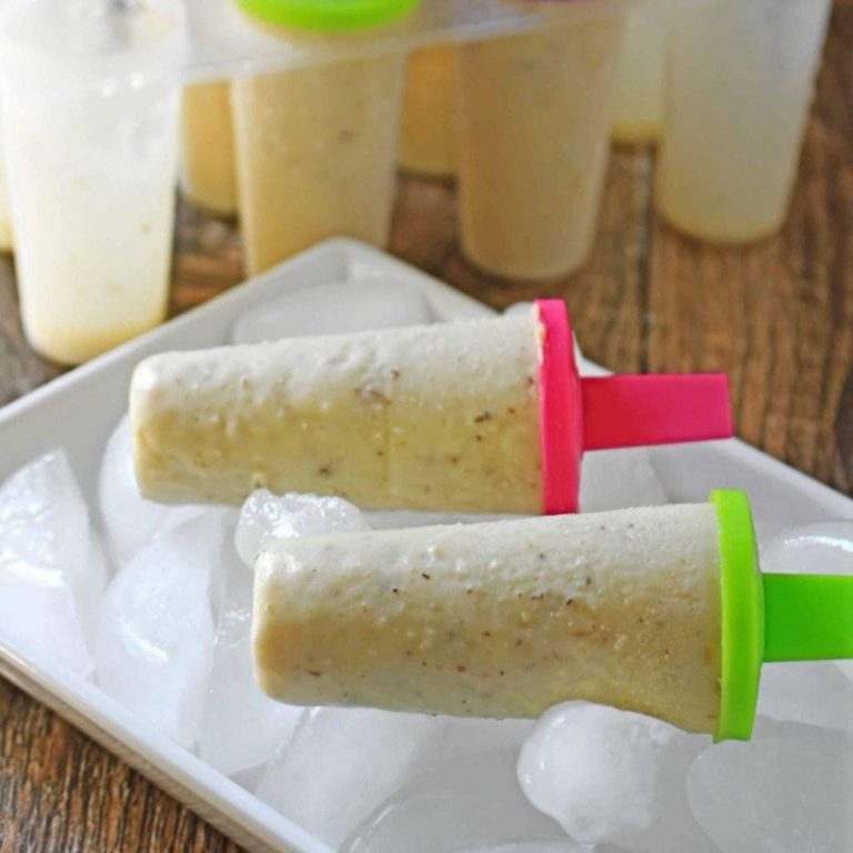 Kesar Pista Kulfi on ice cubes - Featured Image