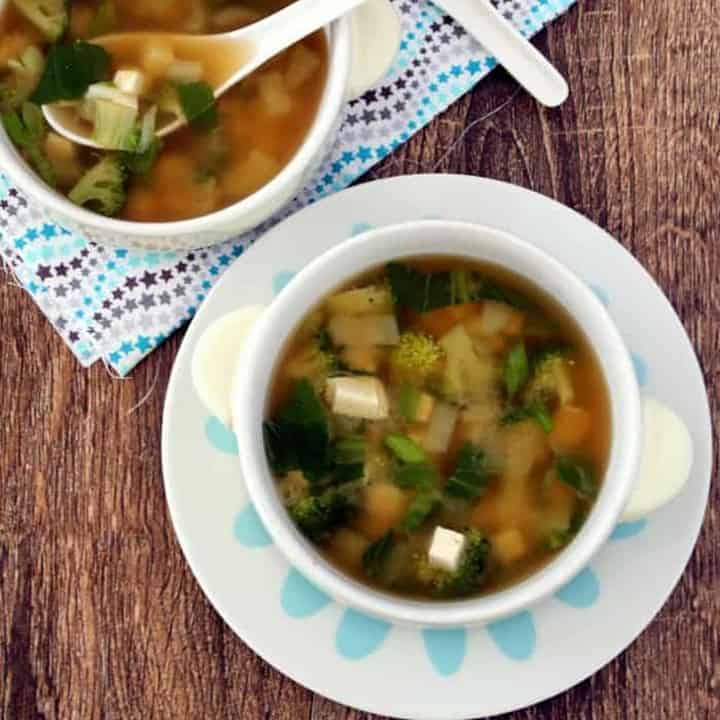 Miso Soup in a white bowl - Featured Image