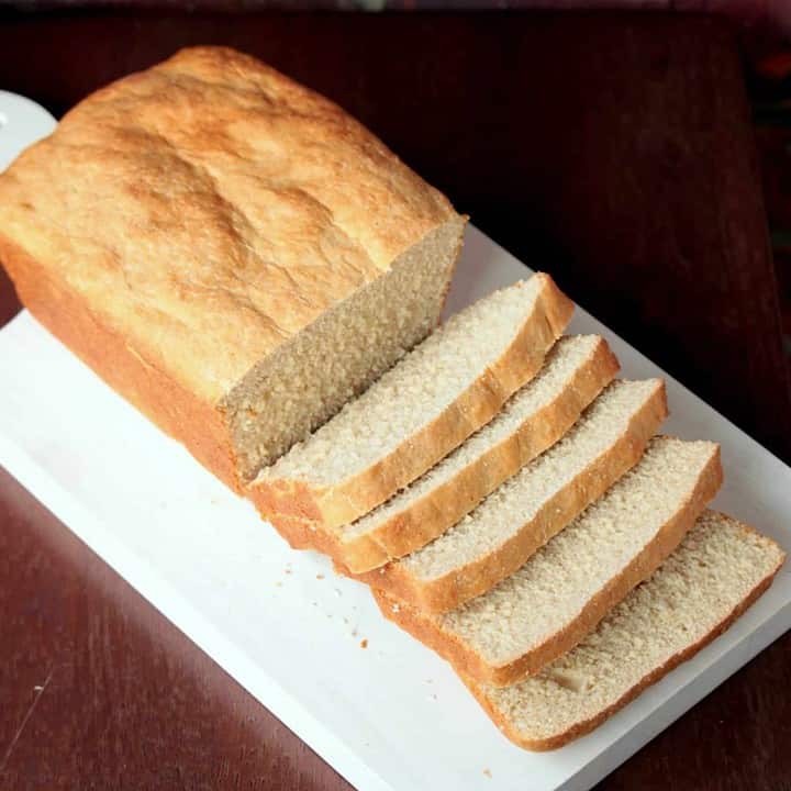 Sliced English Muffin Bread in a white plate - Featured Image
