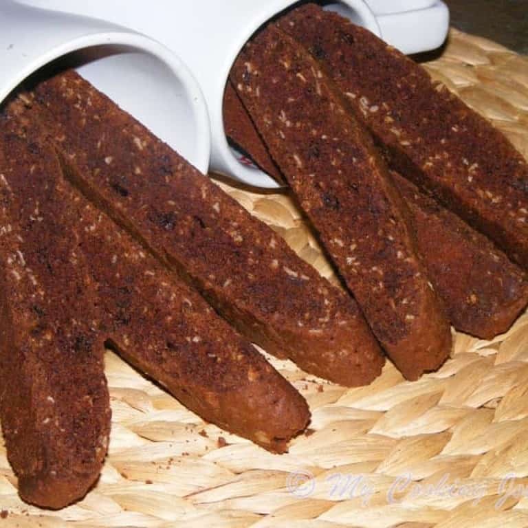 Chocolate and Oats Biscotti - Featured Image