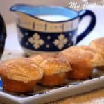 Cinnamon Sugar Muffins with milk on the side - Feature Image