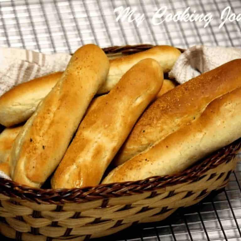 Olive Garden Style Breadsticks in a basket - Feature Image