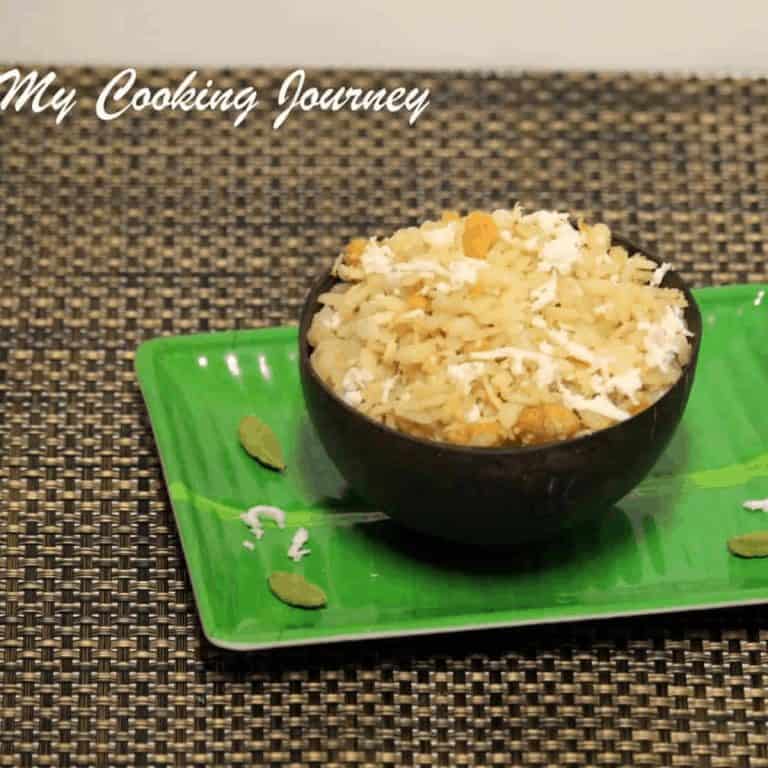 No Cook Sweet Aval in a bowl - Feature Image